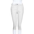 thumbnail image 3 of Generic Women's Mid Rise Solid Color Button Zipper Dressy Business Capri Pants,, 3 of 7
