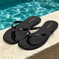 thumbnail image 2 of Flip Flops for Women Thong Flat Sandals Lightweight Minimalist Non-Slip Memory Foam Sole Open Toe Casual Vacation Daily Essentials Classic Beach Slippers, 2 of 7
