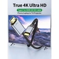 thumbnail image 2 of ROFICORD USB C to HDMI Cable 10FT (4K@60Hz) - Thunderbolt 4/3 Compatible Type C to HDMI 2.0 Cord Compatible with MacBook, iPhone 16/15 Pro/Max, iPad Pro, Galaxy S24, Surface - Braided & Gold-Plated, 2 of 6
