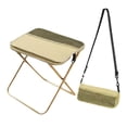 thumbnail image 4 of Mochila con taburete plegable, bolsa de transporte para silla de pesca, taburete de camping para adultos, para exteriores Caqui 26x26x24cm, 4 of 9