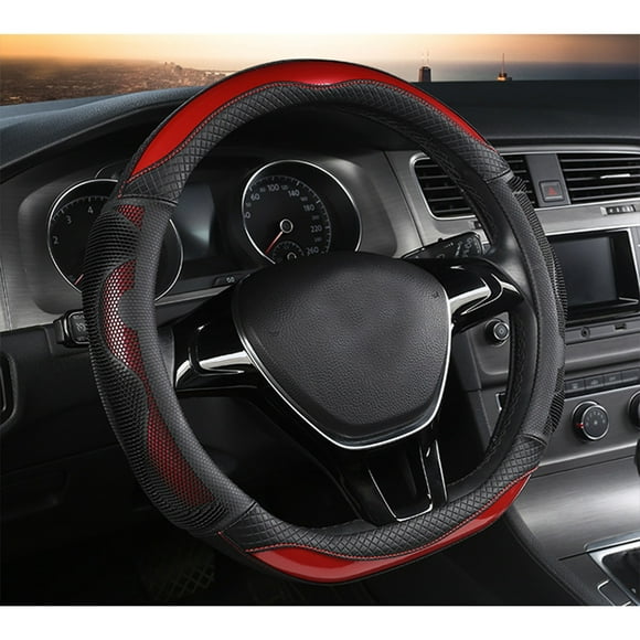 EGNMCR Steering Wheel Cover Car Steering Wheel Cover Honeycomb Fashion Men And Women Available Handlebar Cover Steering wheel cover