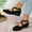 Black, variant on Fashion Plus Size Casual Cross Strap Loafers for Women , Dress Flats Ballet Low Wedge Round Toe Comfortable Elastic Ankle Strap Shoes