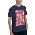 thumbnail image 2 of Bingfone Pink Green Avocado Men'S Loose Fit Short-Sleeve Pocket T-Shirt, 2 of 7