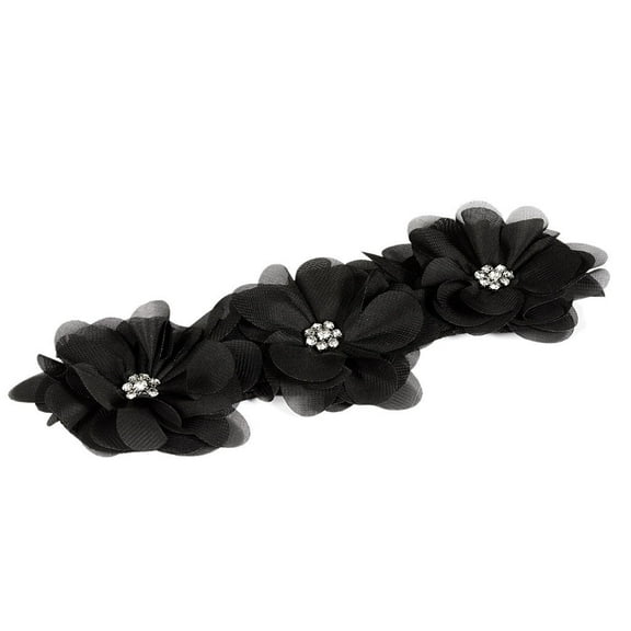 Chiffon Flowers Bra Back Cover