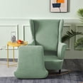 thumbnail image 3 of Wing Back Chair Covers with Arms Piece Slipcovers for Armchair Washable Stretch Print Pattern Wingback Chair Cover Furniture Protector Geometry, 3 of 8
