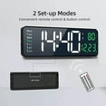 thumbnail image 5 of IFCOW Large Digital Wall Clock with Remote Control, 16 Inch LED Display Count Up & Down Timer, Adjustable Brightness Alarm Clock with Day/Date/Temperature for Home, Gym, Office, 5 of 13