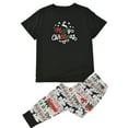 thumbnail image 3 of Family Christmas Pjs Two Piece Sleepwear Set Long Sleeve T-Shirts and Pants Holiday Nightgowns with Merry Christmas, 3 of 5