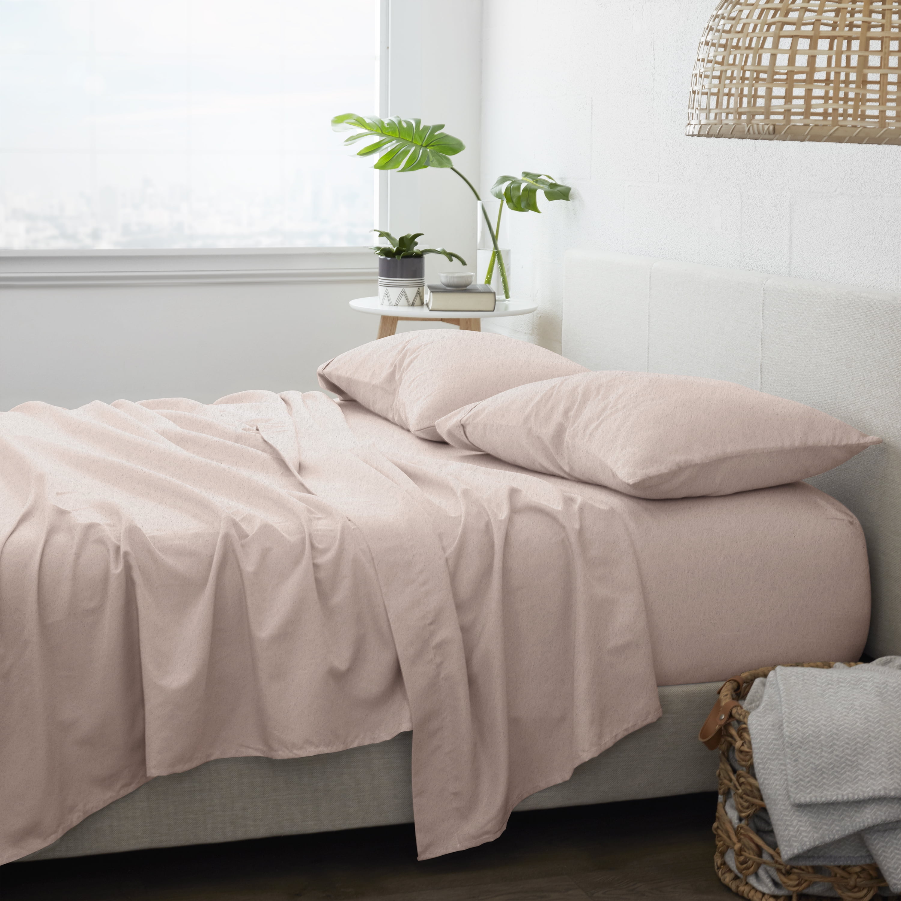Super Soft Flannel 100% Cotton 4-Piece Bed Sheet Sets 6 COLORS 3 Sizes Available 