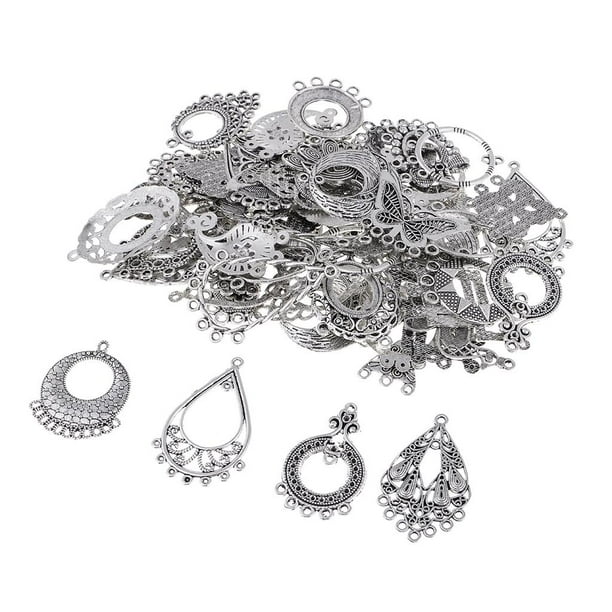 60 Piezas de Joyería de Aleación Antigua Sunnimix Joyería que Hace Pendientes Artesanales