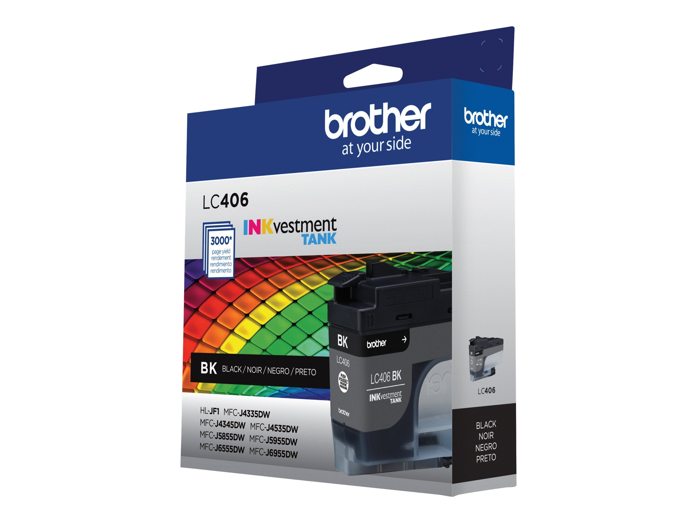 Brother lc406bk black original ink cartridge for brother mfc