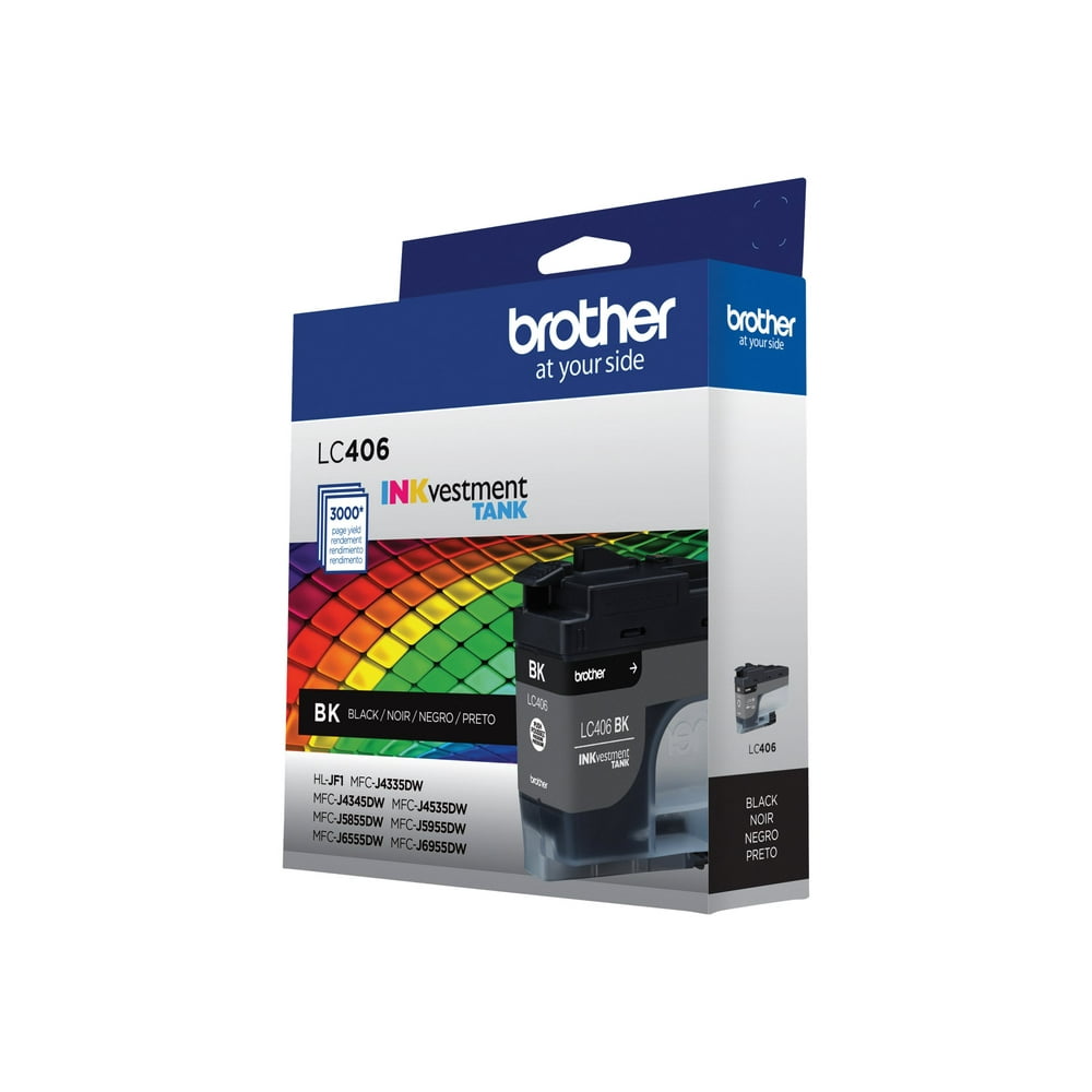 Brother LC406BK Black original ink cartridge for Brother MFC