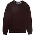thumbnail image 1 of Ryan Seacrest Mens Plaid Crew Pullover Sweater, Red, Large, 1 of 1