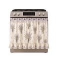 thumbnail image 2 of Farmhouse Floral Oven Curtain, Ruffle Trim with Ribbon Ties, Decorative Stove & Cabinet Dust Cover, Rustic Style Kitchen Decor for Cottage Home, 2 of 6