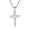 Silver Color, variant on 14K Yellow Gold Classic Christian Bible Cross Pendant Jesus Amulet Necklace for Men Women Catholic Prayer Faith Jewelry Gifts