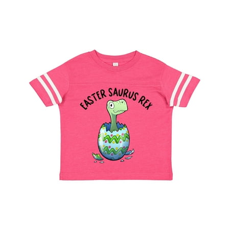 

Inktastic Easter Saurus Rex DInosaur Hatching Easter Egg Gift Toddler Boy or Toddler Girl T-Shirt