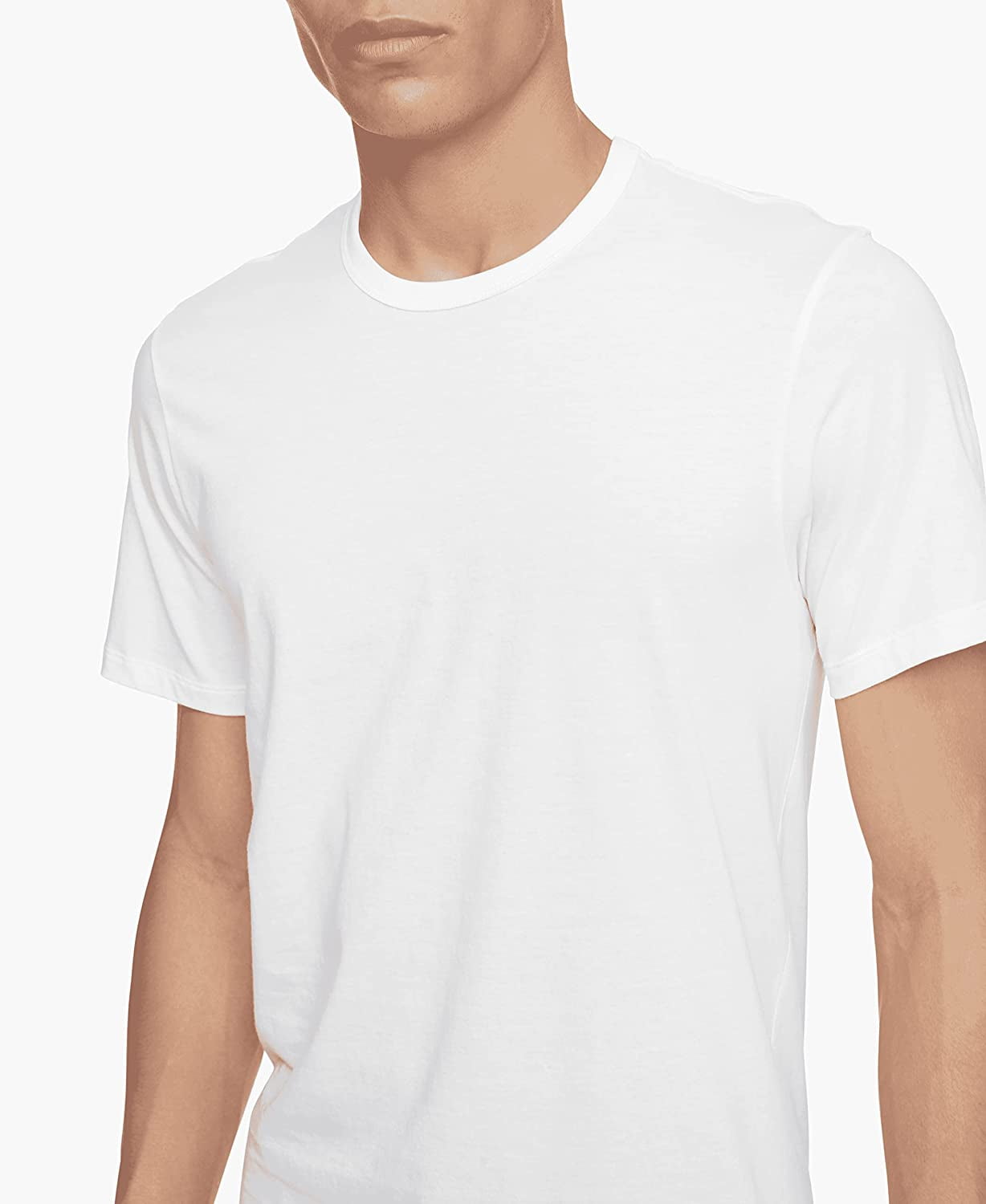 Calvin Klein Men s Cotton Classics Slim Fit Crewneck T Shirt 3 Pack White Small Walmart