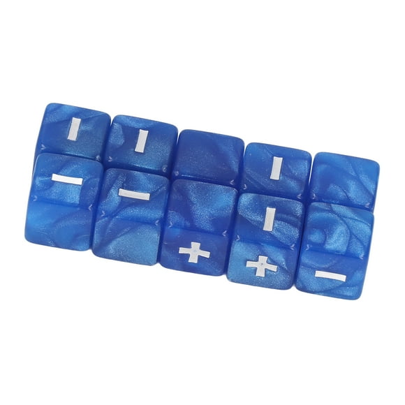 Jeu de Mathématiques, 20pcs 16mm Plus Moins Jeu de Mathématiques Opération dés Jeu Standard pour les Enfants Enseignement Accessoires de Jeu