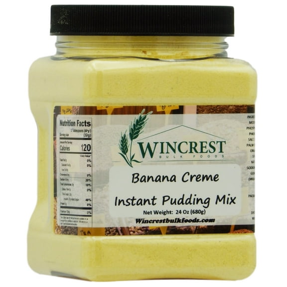 WinCrest Banana Creme Instant Pudding Mix- 1.5 Lb Tub