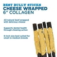 Best Bully Sticks All YPF5 Natural Cheese Wrapped Beef Collagen Sticks