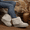 Beige, variant on Women's Snow Boots Cozy Fluffy Faux Fur Lined Winter Platform Shoes for Stylish & Warm Casual Wear
