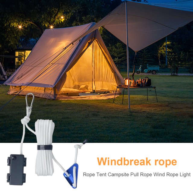 Luz de Camping de 3/5/10M, luz versátil para tienda de campaña, cuerda para tienda con dosel, hamaca, sombrilla FLhrweasw Nuevo