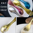 thumbnail image 3 of Graflsoa Spork en Titane Double Usage en Plusieurs Couleurs, 16.5cm Design Léger, Sans Pochette Incluse, 3 of 7