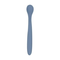 pvdgvd Baby Food Grade Silicone Spoon, Soft & Heat-Resistant for Complementary Food, Bendable Handle & Easy to Clean, Training Tableware