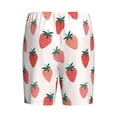 thumbnail image 4 of Yiaed Hand Drawn Strawberry for Men's Soft Sleep Pajama Short Lounging Pajama Shorts-4X-Large, 4 of 8