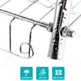 thumbnail image 3 of AUGIENB 2 Tier Dish Rack Drying Rack Sink Rack Dish Drainer Stainless Steel Kitchen Cutlery Holder Storage Rack with Utensil Holder Drain Board Cutting Board Bracket, Silver, 3 of 5