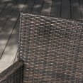 thumbnail image 6 of GDF Studio Healy Outdoor Wicker 5 Piece Dining Set with Cushion, Multibrown and Light Brown, 6 of 8
