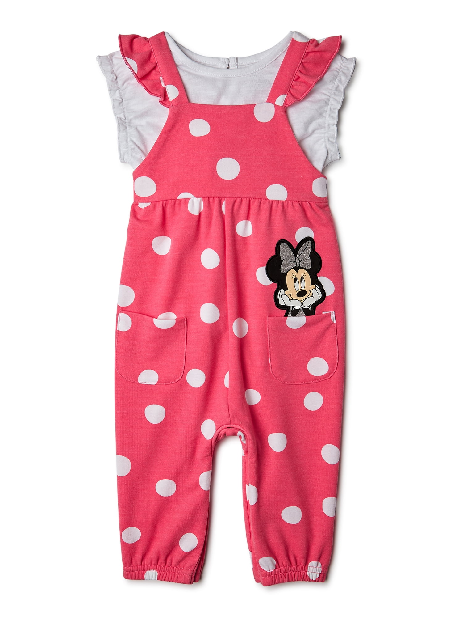 24 Months Disneys Minnie Mouse Baby Girls 2 Pc Dress Set 6/9,12 