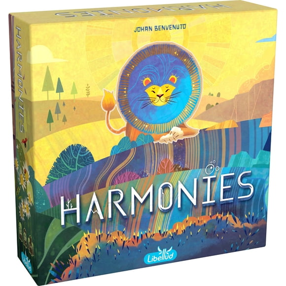 Harmonies Jeu de Société - Créez des Paysages Oniriques! Jeu Stratégique et Poétique, Jeu Familial Amusant pour Enfants et Adultes, 10+, 1-4 Joueurs, 30 Min d'Autonomie, (Multilingue)
