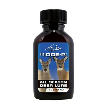 TINKS #1 DOE-P DEER SCENT 1OZ (Best Cover Scent For Deer Hunting)