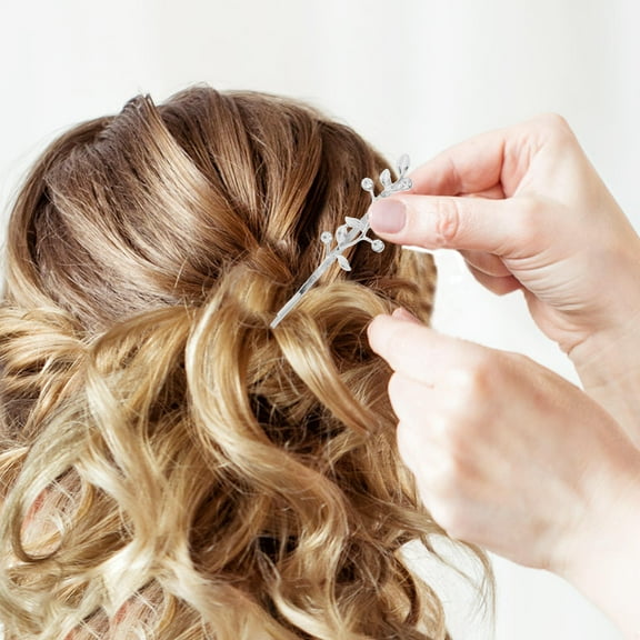 OUNONA Decorative Hair Pin for Women Elegant Rhinestone Side Clip Stylish Hair Accessory Sparkly Barrette for Weddings Parties and Everyday Use