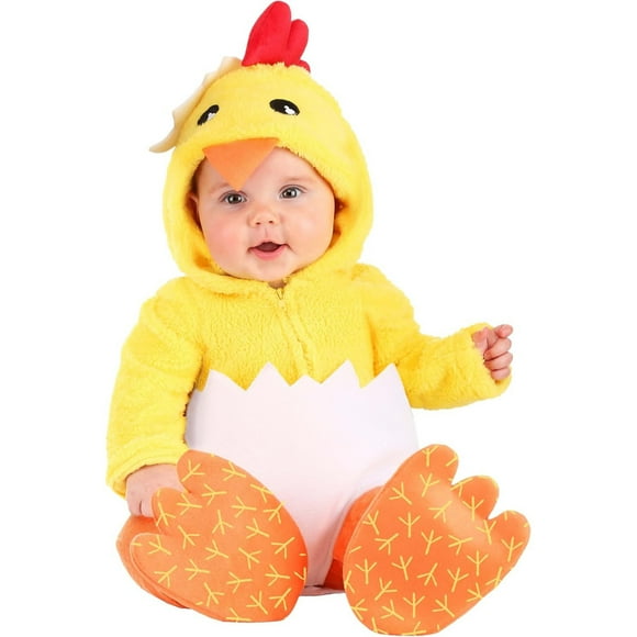 Toddler Boy Easter Outfit Chicken Romper Hooded Bodysuits Easter Baby Sister Newborn Outfit 12-18 Months