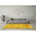 thumbnail image 3 of Ahgly Company Indoor Square Persian Yellow Traditional Area Rugs, 4' Square, 3 of 4
