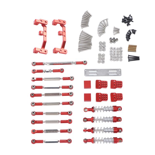 Piezas De Actualización De Coche RC, Pieza De Modificación De Aleación De Aluminio Artesanía Exquisita Montaje De Varilla De Tracción RC Para Coches De Control Remoto ANGGREK Otros