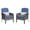 blue, variant on High-Back Outdoor Rattan Patio Chair Set, 2-Piece – Thick Cushions, All-Weather Gradient Wicker – Versatile Outdoor Seating for Porch, Deck, Garden, Backyard