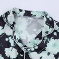 thumbnail image 3 of Uccdo 12M-6T Toddler Girls Boys Summer Satin Silk Pajamas Set Kids Short Sleeve Button Down Sleepwear, 3 of 8