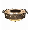 thumbnail image 4 of Meyda Tiffany 142491 Crowne 4 Light 28" Wide Semi-Flush Bowl Ceiling Fixture - Cajun Spice, 4 of 6