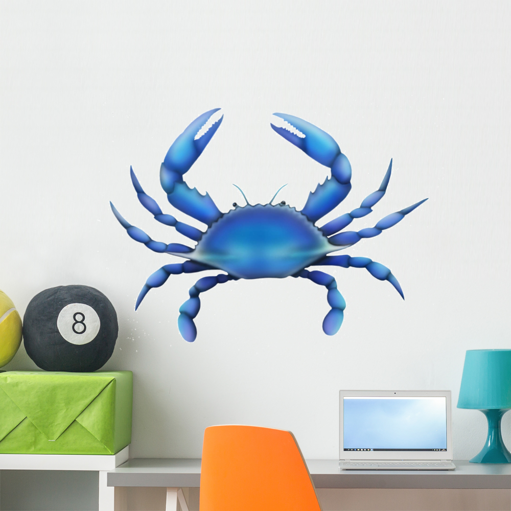 Eastern Blue Crab Wall Mural by Wallmonkeys Peel and Stick Graphic (36