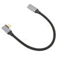 thumbnail image 3 of Cable USB C a USB C 3.1 Gen 2 ángulo recto 90 grados macho a hembra 100W 20V 5A carga 4K 60Hz Cable de alta velocidad 10Gbps 0,25m, 3 of 5