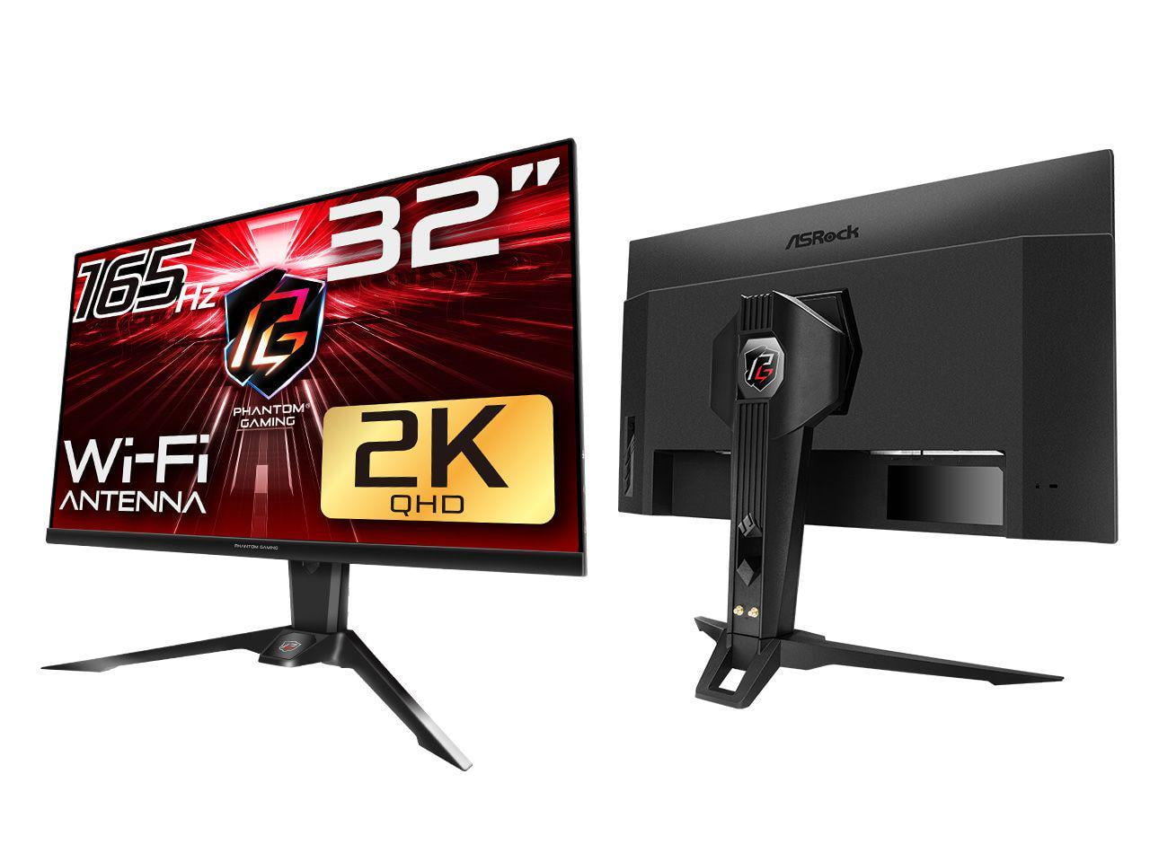 ASRock PG32QF2B Phantom 32" (31.5" viewable) QHD 2560 x 1440 (2K) 165 Hz (144Hz and higher) Wi-Fi Antenna FreeSync Premium (AMD Adaptive Sync) Built-in Speakers Flat Panel Gaming Monitor