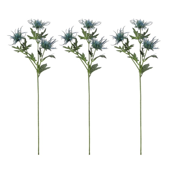 Fake Plant Simulation Flowers Home Decoration Show Window 3pcs 65cm Eryngium Decor Party Supply Artificial Pant