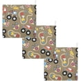 thumbnail image 7 of Monster Truck Race Baby Muslin Washcloths Soft Absorbent Face Towel, 3 PCSBrown Cartoon Car Burp Cloths Cotton Bath Wipes Infant Wash Cloth for Newborn Boys Girls 12"x12", 7 of 7
