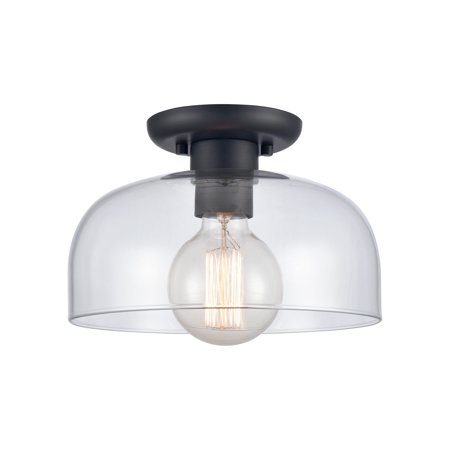 

Elk Home Brewer 10 Wide 1-Light Semi Flush Mount - Matte Black