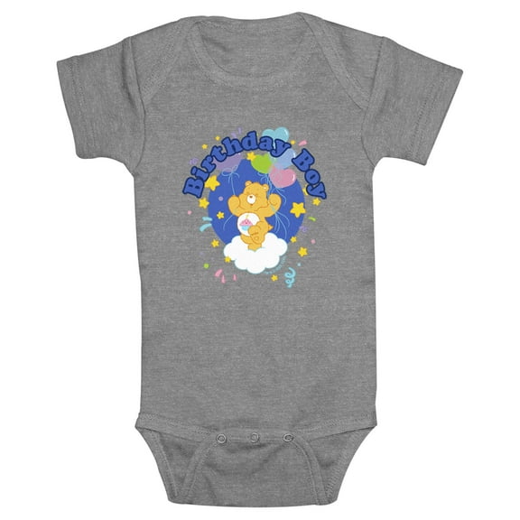 Infant's Care Bears Birthday Boy Bear Bodysuit