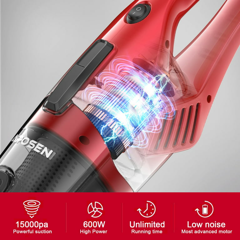 Aspiron Stick Vacuum , 600W 20kPa Lightweight Detachable Stick Vac with  HEPA Filter for Floor, Carpet, Pet Hair, Shutter, Vehicles (Corded) -  Walmart.com in 2023