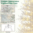 thumbnail image 4 of 2025 Newest 4FT Artificial Christmas Tree, Pre-lit Aspen Fir Hinged Xmas Tree with 280 Snow Flocked Branch Tips, Christmas Trees with 230 Warm White Lights, 4 of 9