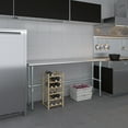 thumbnail image 5 of 18" x 72" Stainless Steel Work Table with Open Base, 5 of 9